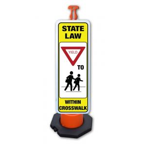 Fillable or Rubber Base Reflective Signs & Post Kits