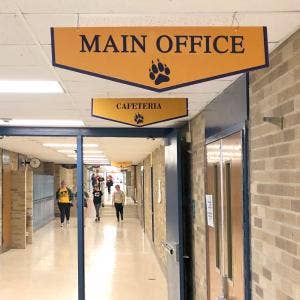 Ceiling Hung Signs