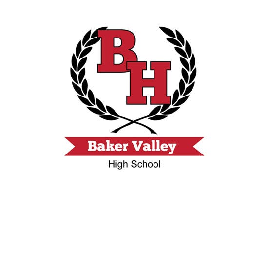 Style 4A - Baker Valley High School Example - Logo Design Library