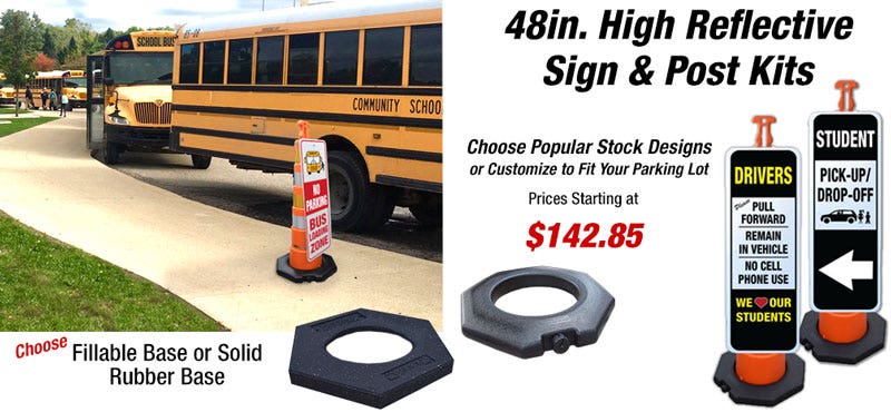 New Portable Reflective Sign & Post Kits